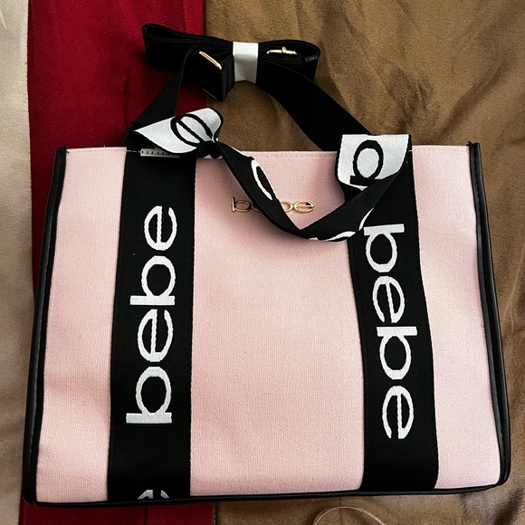 Bebe Pink and Black Tote Bag New W/Tags - Picture 10 of 10